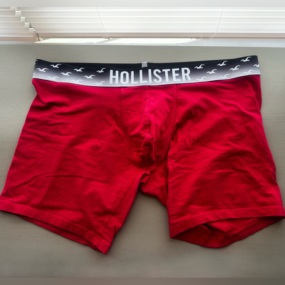 Hollister Red and Black Boxer Briefs
